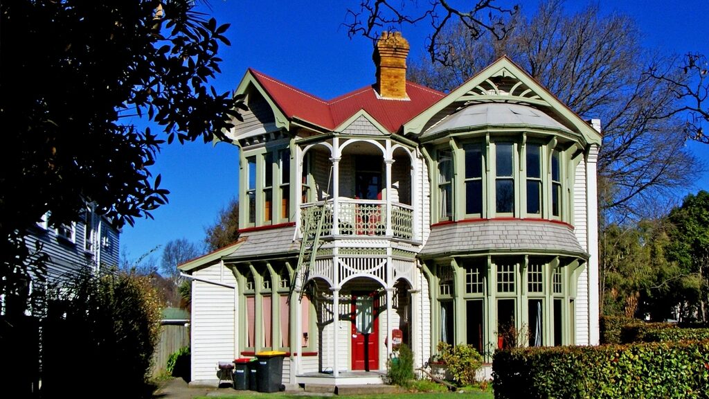 A two-level weatherboard villa in Christchurch